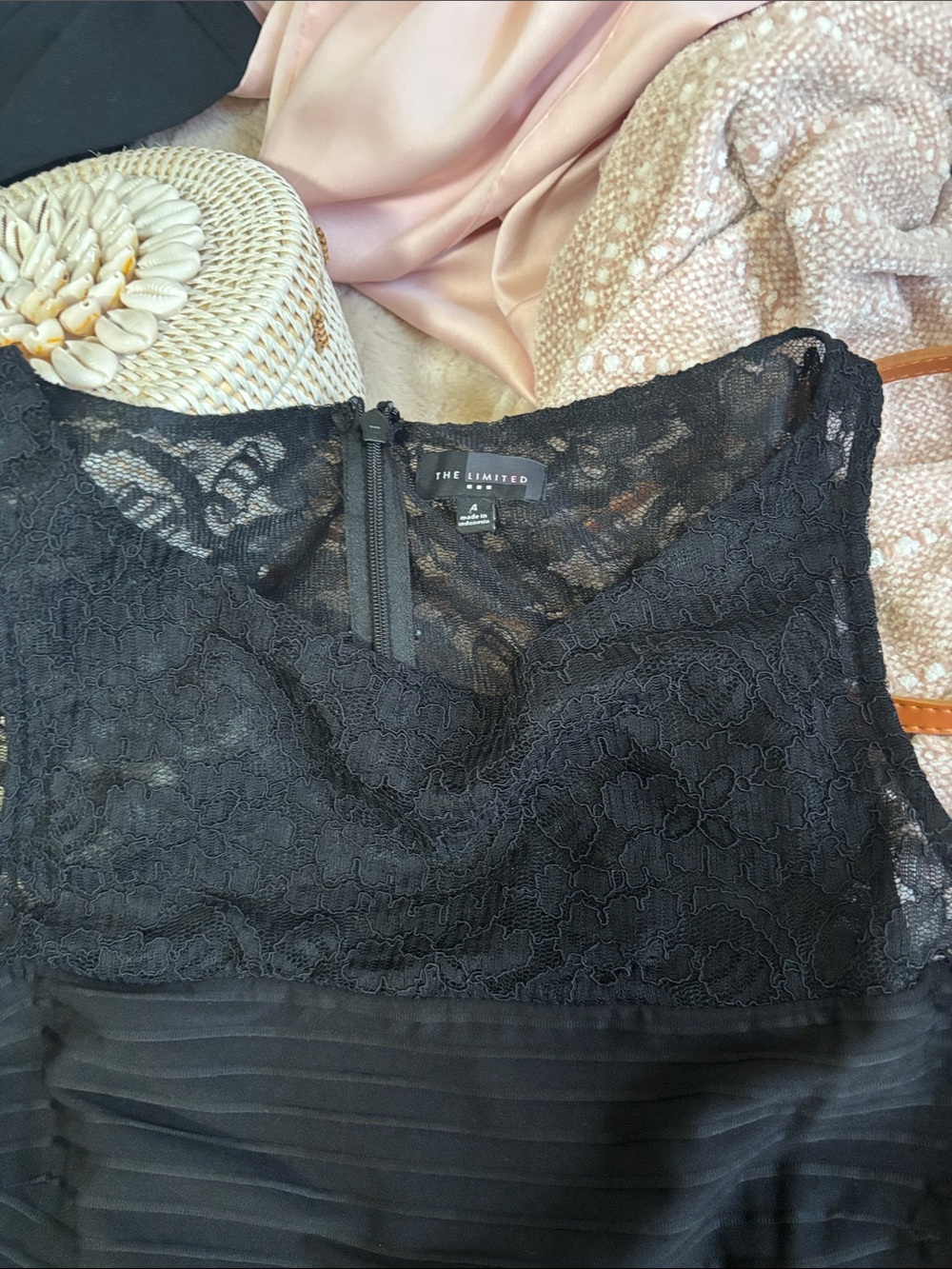 The Limited Black Lace Camisole dress